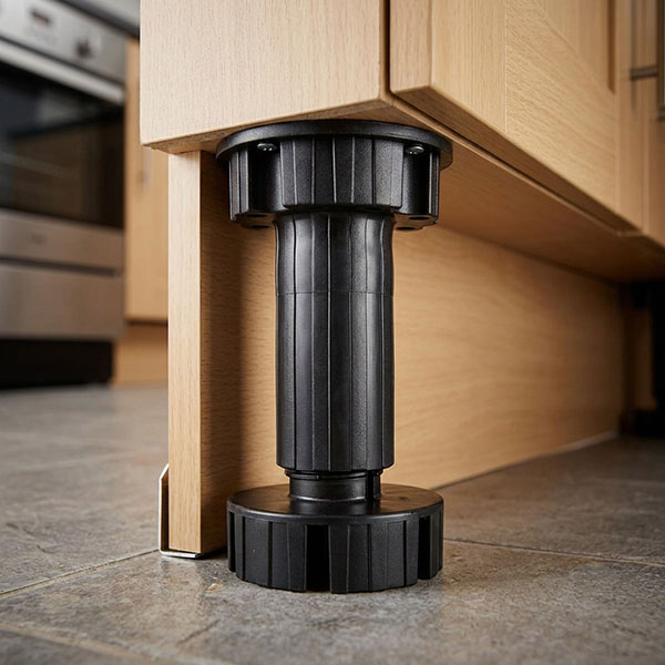 Pircher Piedini per Cucina in PVC Colore Nero in CONF.DA PZ4 - PIRCHER OBERLAND - Immagine 2